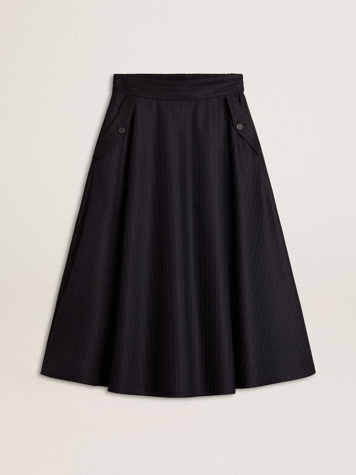 Women’s midnight blue wool skirt - Golden Goose Women
