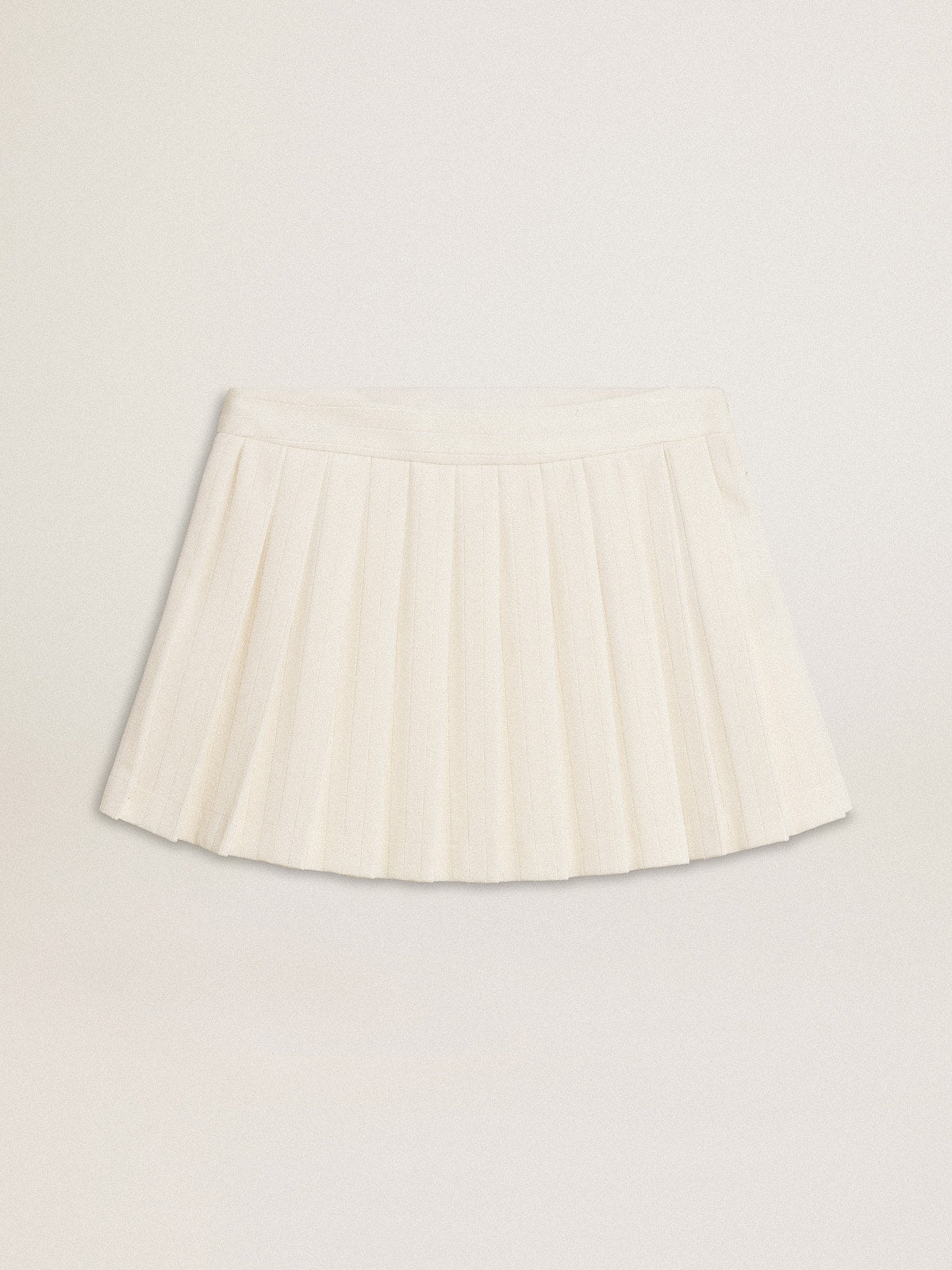 White pleated Star miniskirt - Golden Goose Women