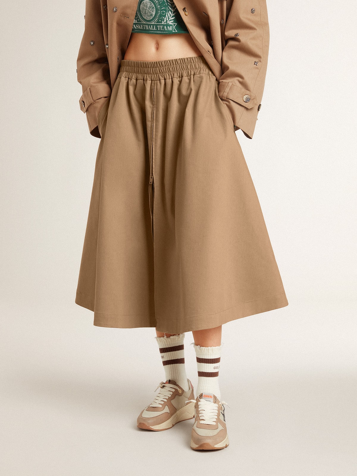 Women’s beige circle skirt - Golden Goose Women