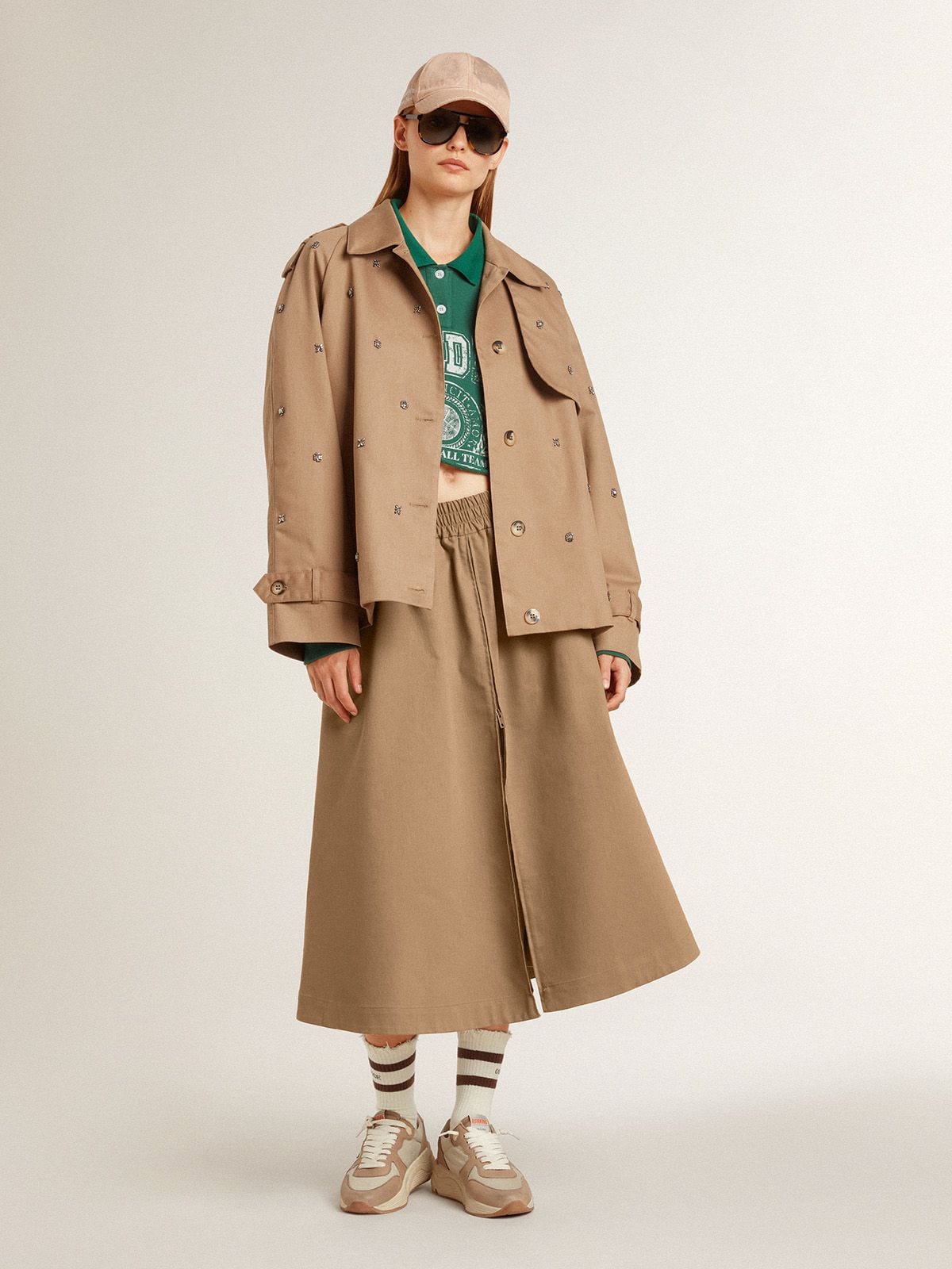 Women’s beige circle skirt - Golden Goose Women