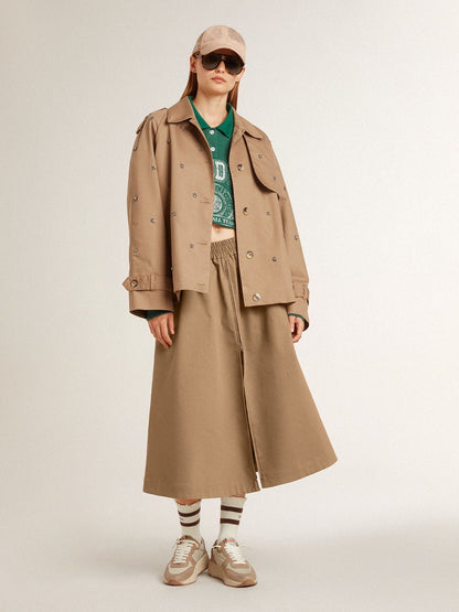 Women’s beige circle skirt - Golden Goose Women