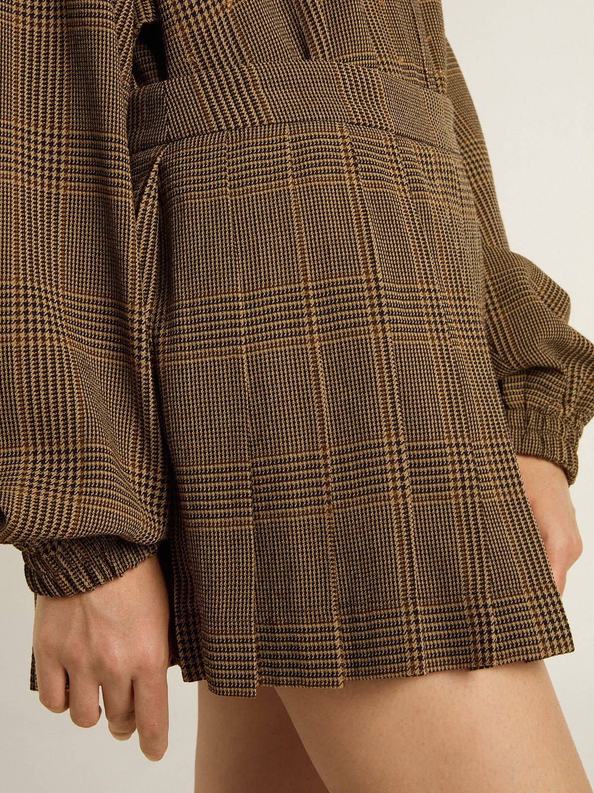 Wool pleated mini skirt - Golden Goose Women