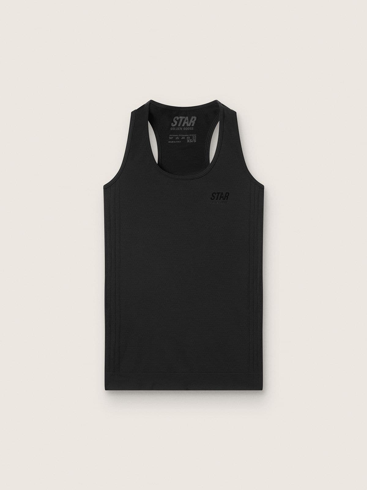 Women's black sports tank top - Golden Goose Women