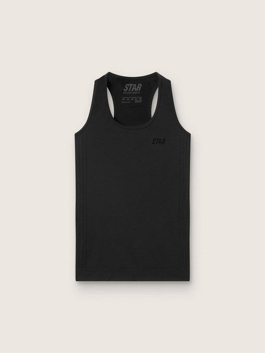Women's black sports tank top - Golden Goose Women