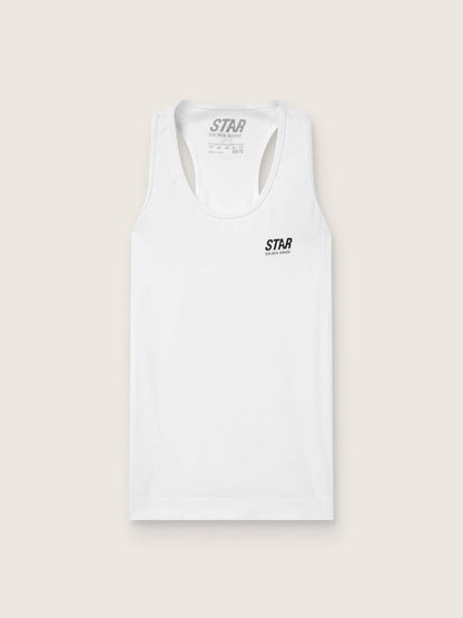 Women's white sports tank top - Golden Goose Women