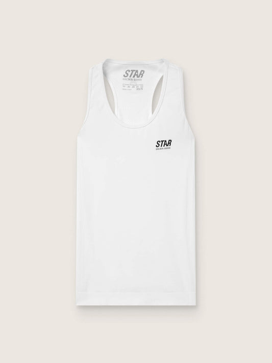 Women's white sports tank top - Golden Goose Women