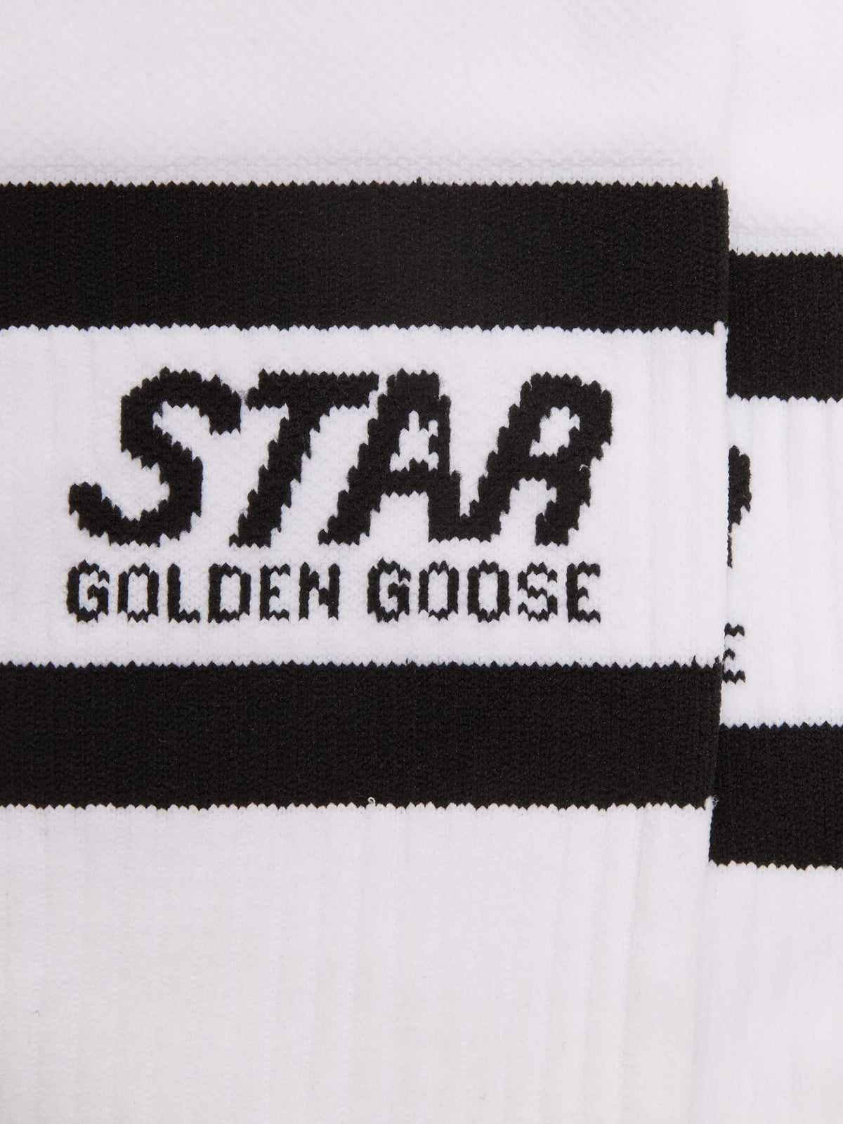 White sports socks with black stripes - Golden Goose Women|Men
