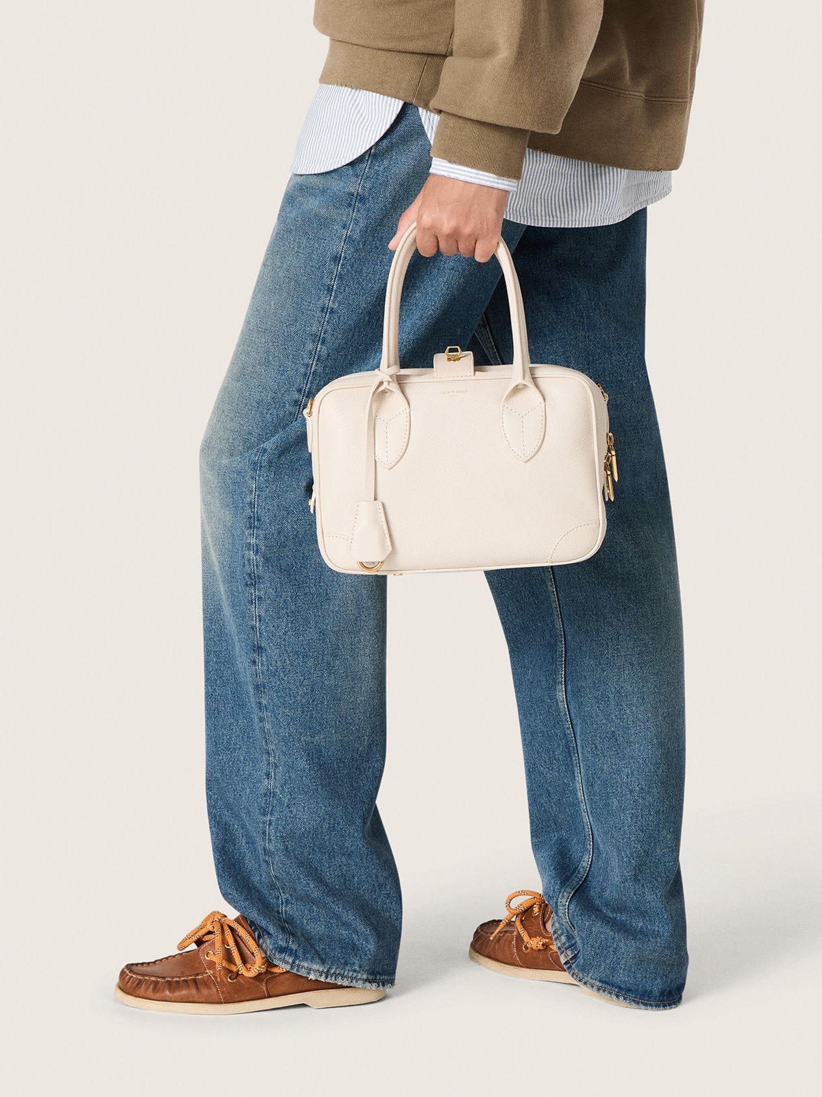 Vita Bag in butter-colored leather with gold details - Golden Goose Women