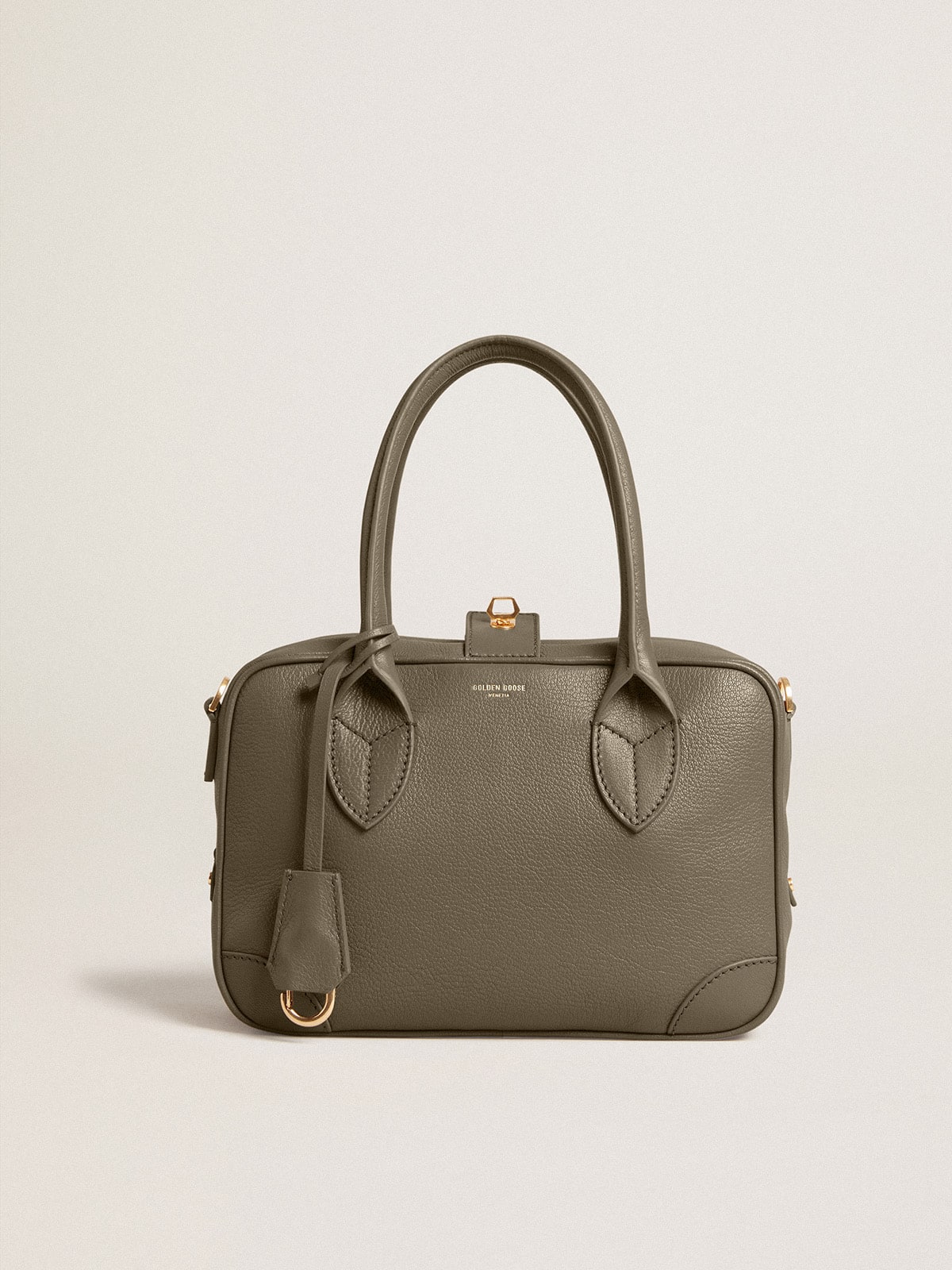 Vita Bag in sage-green leather with gold details - Golden Goose Women