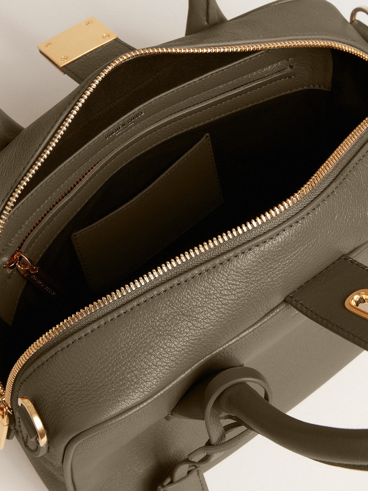 Vita Bag in sage-green leather with gold details - Golden Goose Women