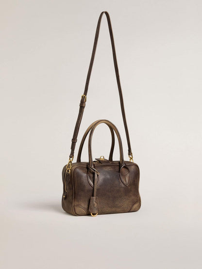 Vita Bag in brown vintage leather with gold details - Golden Goose Women