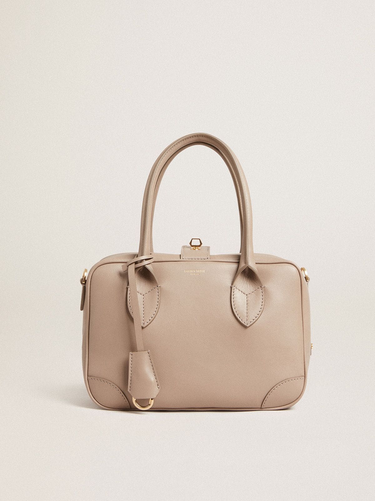 Vita Bag in taupe leather with gold details - Golden Goose Women