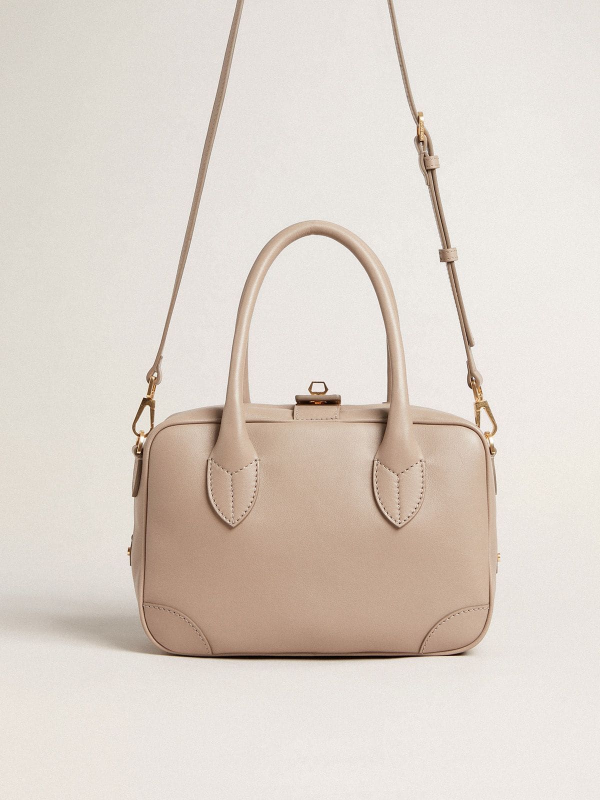 Vita Bag in taupe leather with gold details - Golden Goose Women