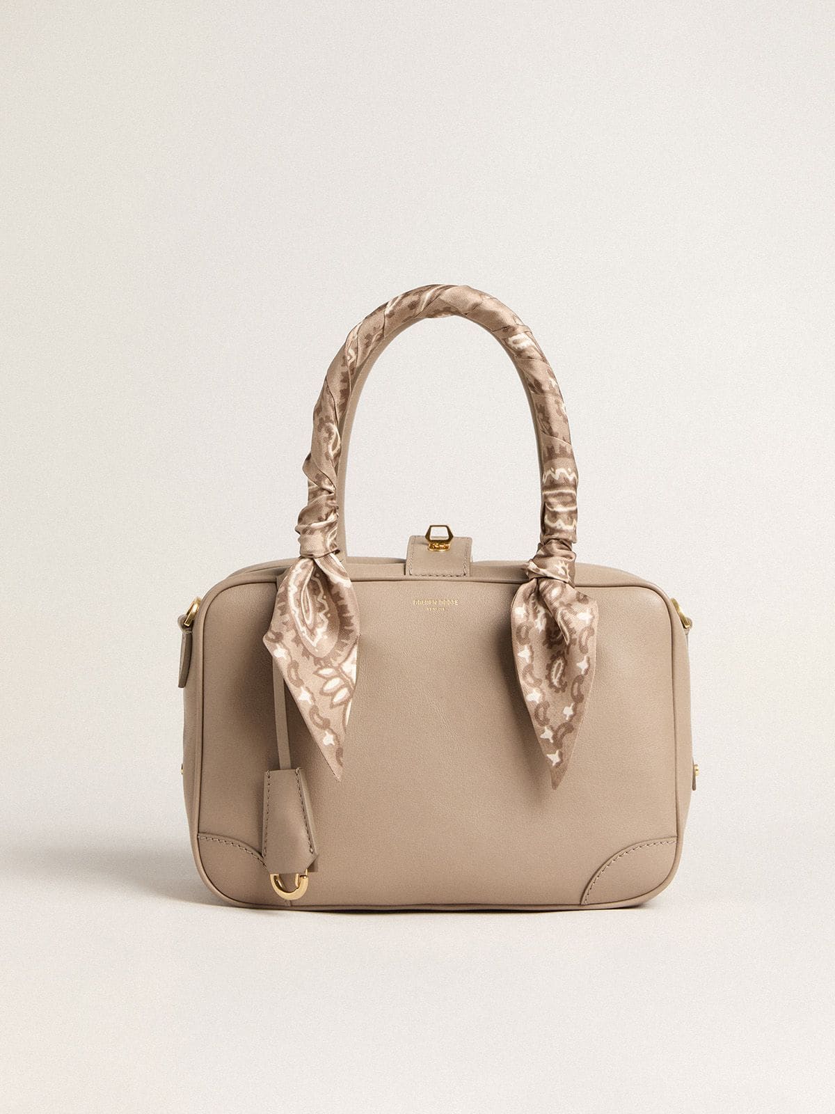 Vita Bag in taupe leather with gold details - Golden Goose Women