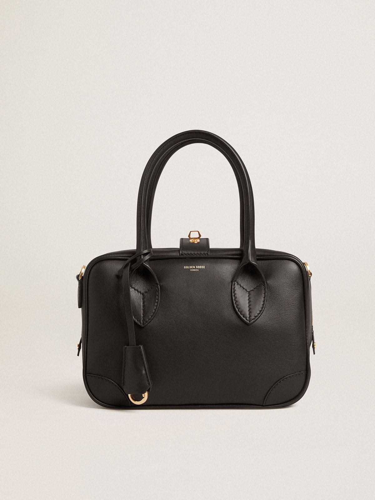 Vita Bag in smooth black leather with gold details - Golden Goose Women
