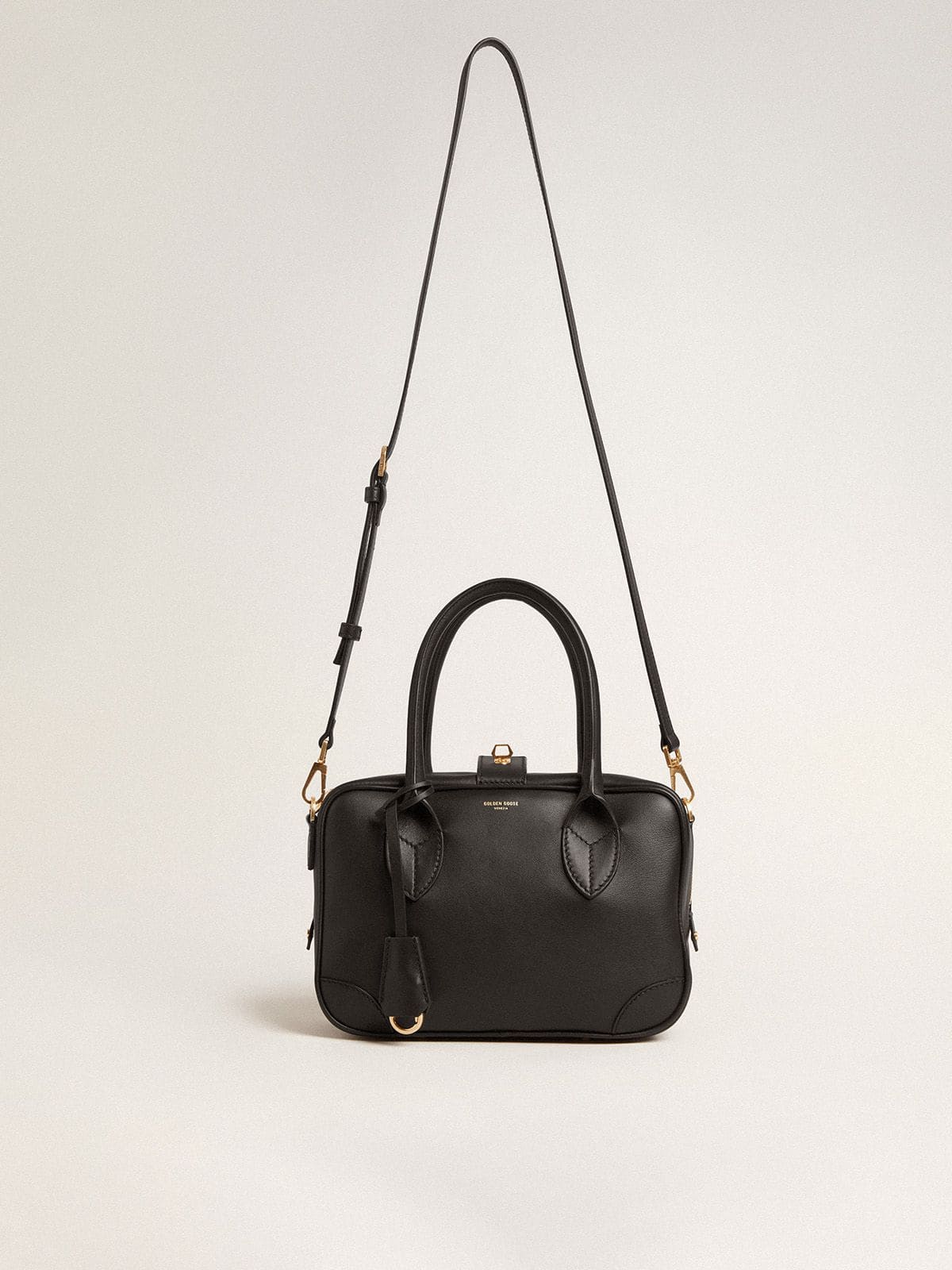 Vita Bag in smooth black leather with gold details - Golden Goose Women