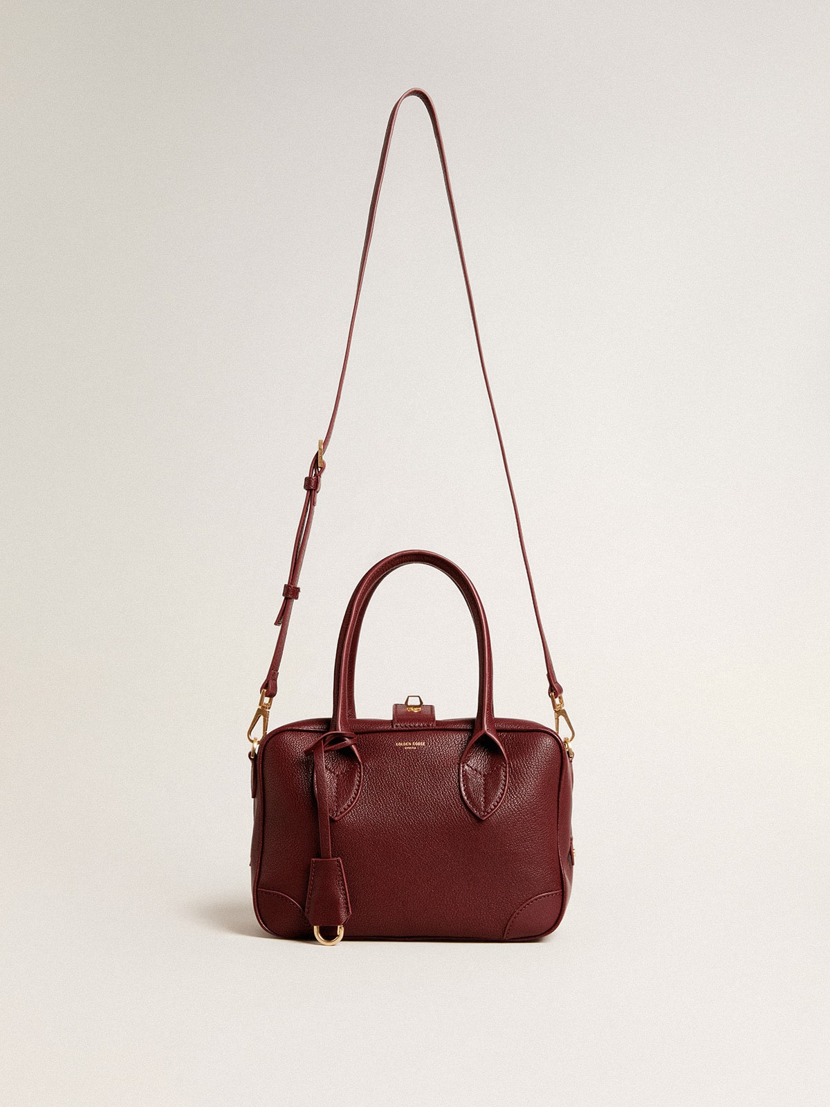Vita Bag in burgundy leather with gold details - Golden Goose Women
