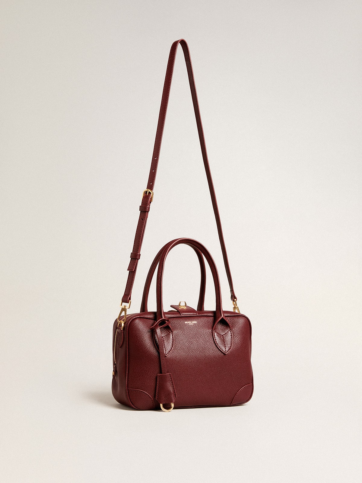 Vita Bag in burgundy leather with gold details - Golden Goose Women