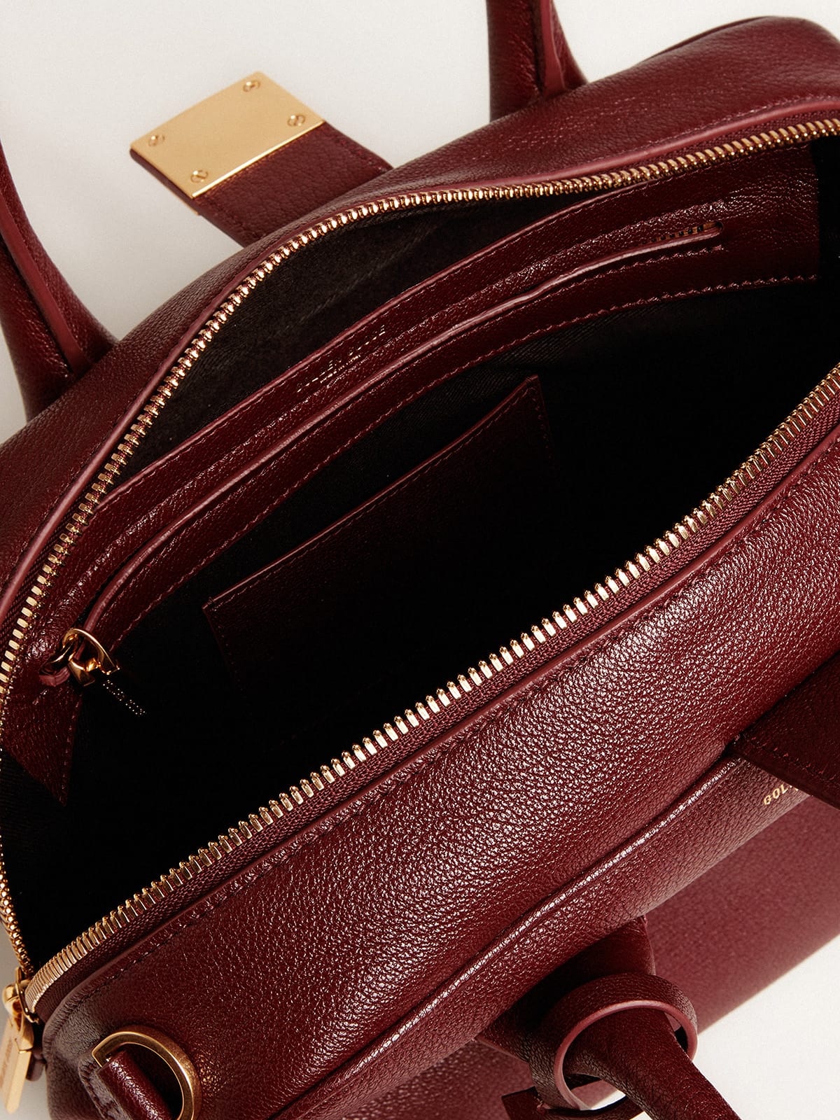 Vita Bag in burgundy leather with gold details - Golden Goose Women