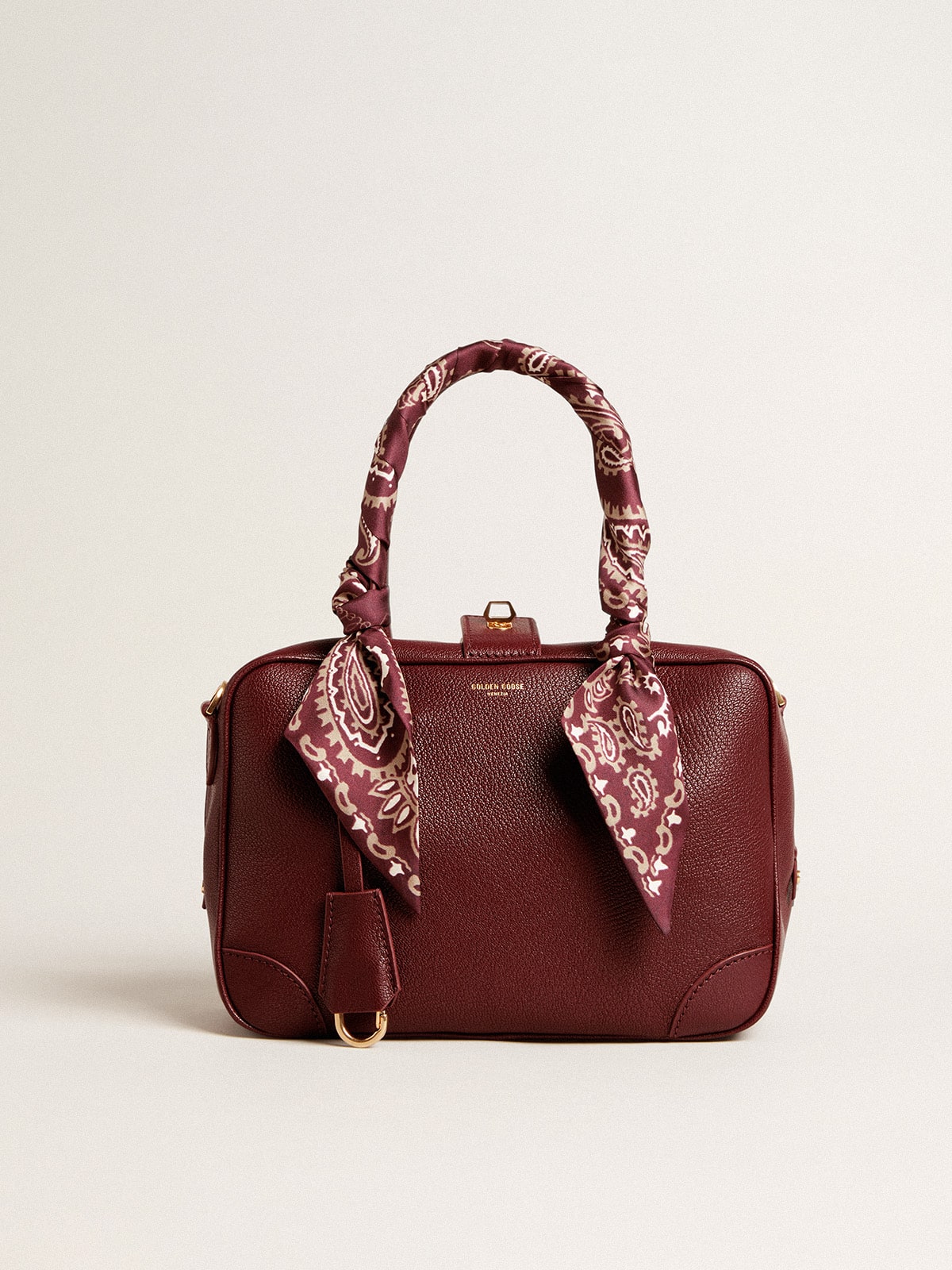 Vita Bag in burgundy leather with gold details - Golden Goose Women