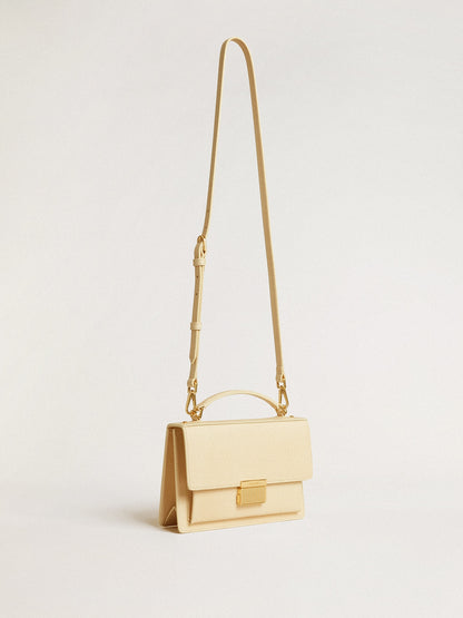 Venezia Bag in beige python-print leather with gold details - Golden Goose Women