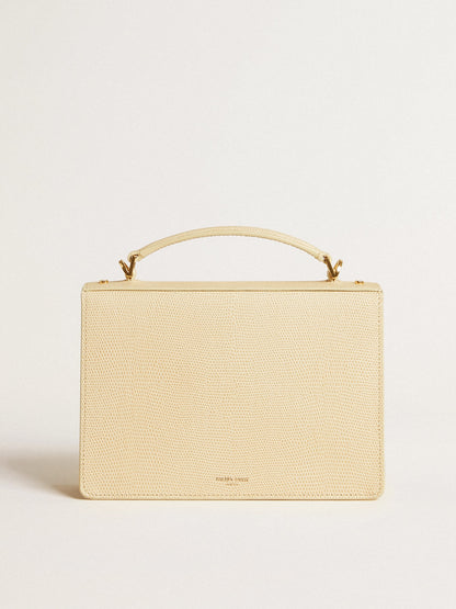 Venezia Bag in beige python-print leather with gold details - Golden Goose Women