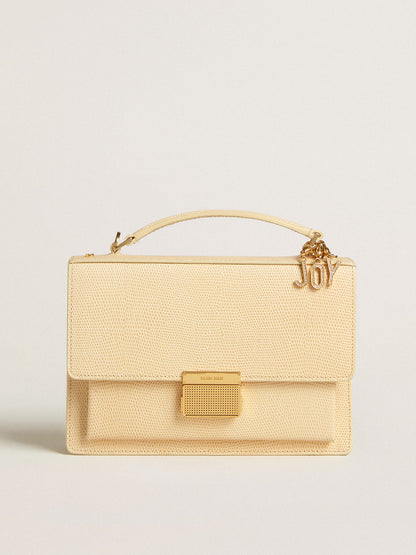 Venezia Bag in beige python-print leather with gold details - Golden Goose Women