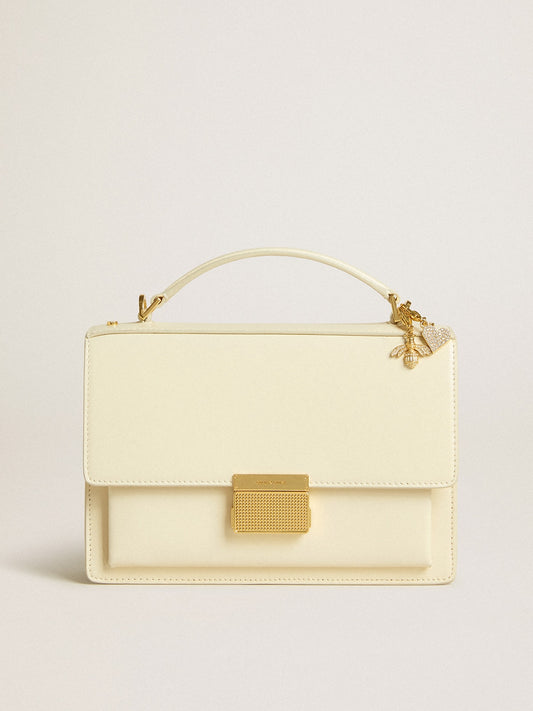 Venezia Bag in butter-colored boarded leather with double charm - Golden Goose Women