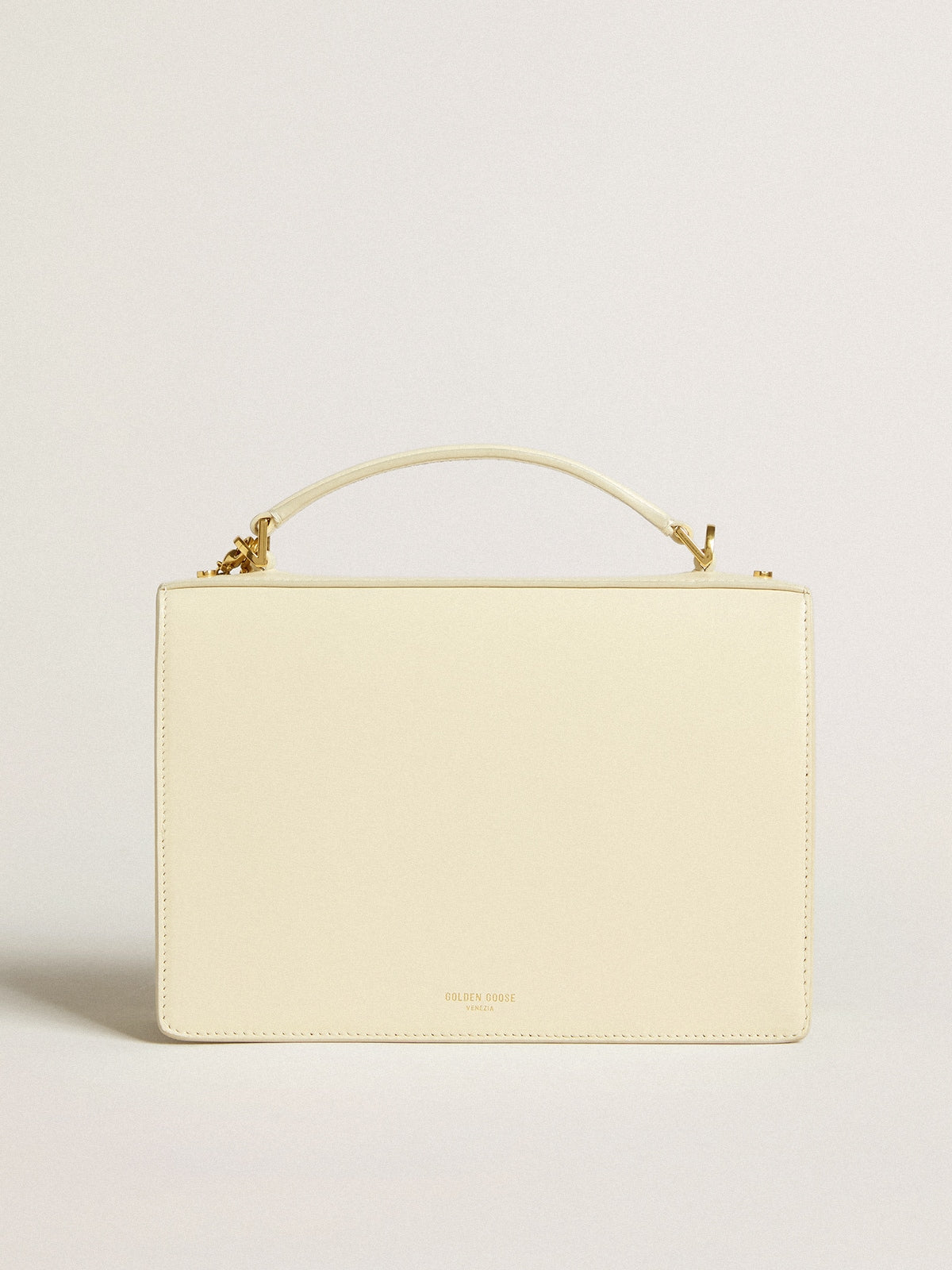 Venezia Bag in butter-colored boarded leather with double charm - Golden Goose Women