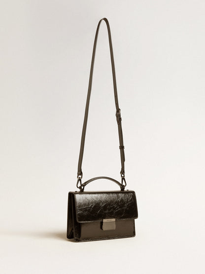 Venezia Bag in black metallic leather with black details - Golden Goose Women