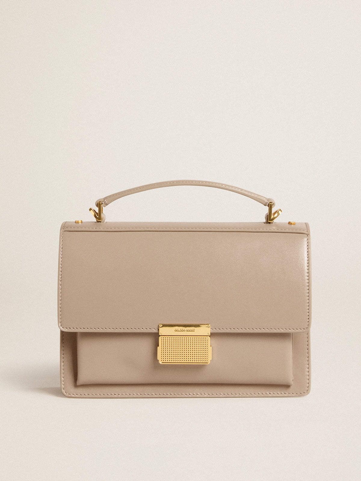 Venezia Bag in beige boarded leather with gold details - Golden Goose Women