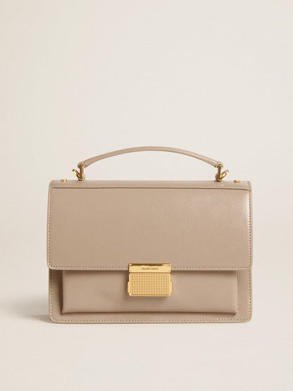 Venezia Bag in beige boarded leather with gold details - Golden Goose Women