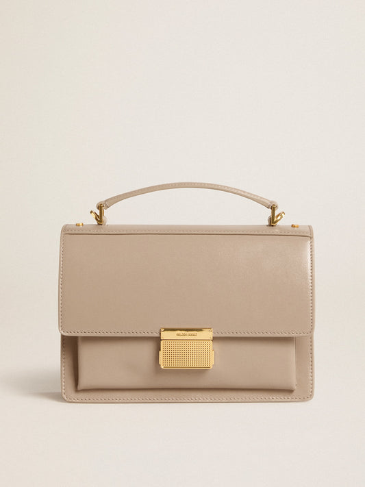 Venezia Bag in beige boarded leather with gold details - Golden Goose Women