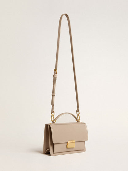 Venezia Bag in beige boarded leather with gold details - Golden Goose Women