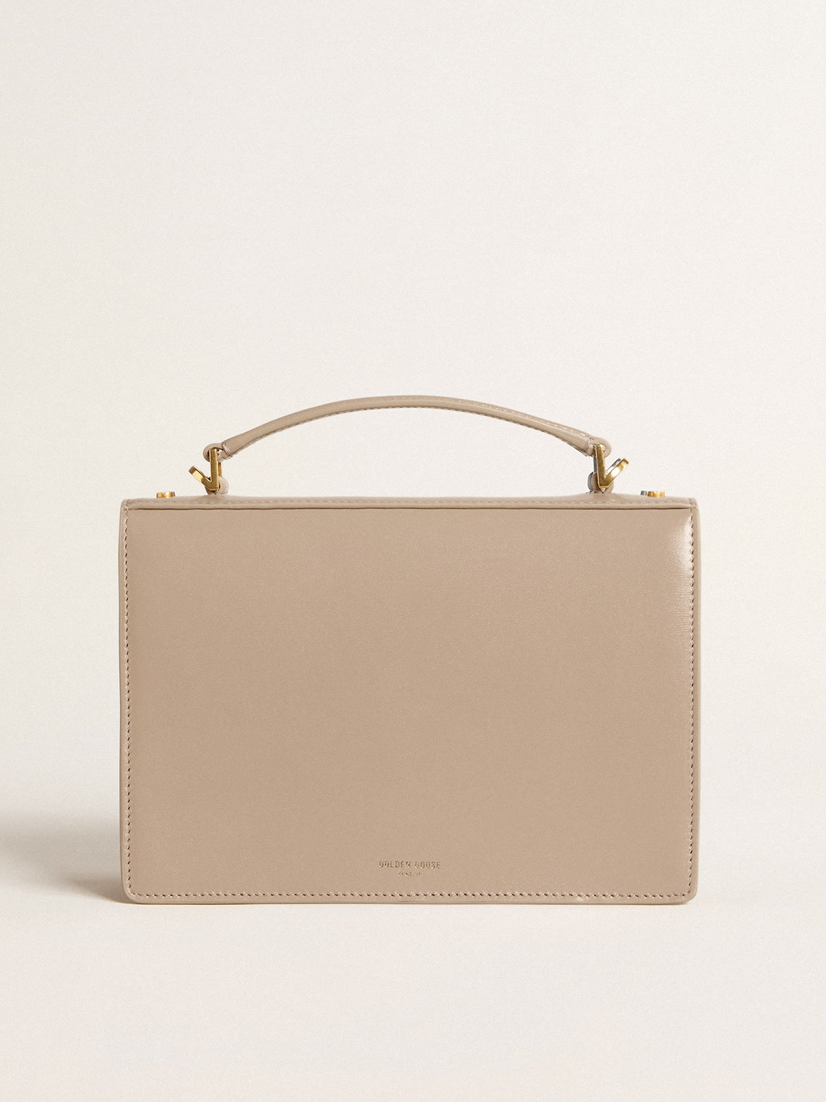 Venezia Bag in beige boarded leather with gold details - Golden Goose Women