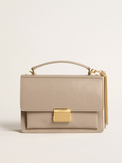 Venezia Bag in beige boarded leather with gold details - Golden Goose Women