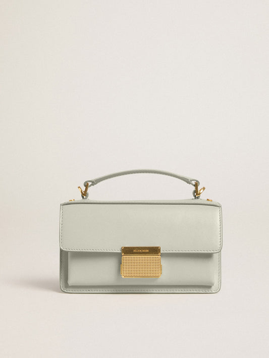 Small Venezia Bag in mineral-gray boarded leather with gold details - Golden Goose Women