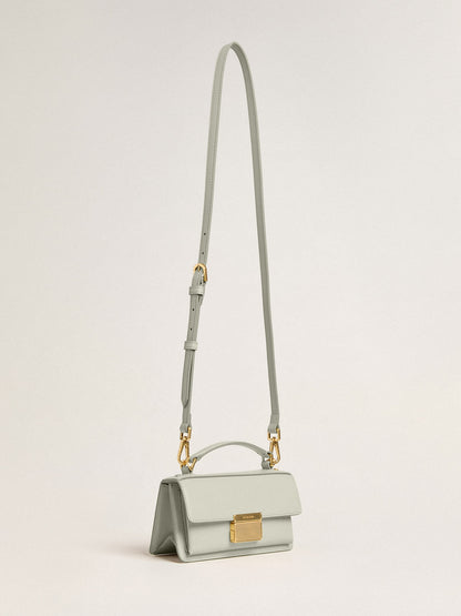 Small Venezia Bag in mineral-gray boarded leather with gold details - Golden Goose Women