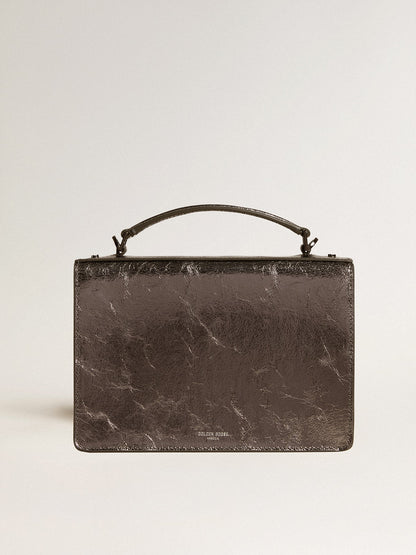 Venezia Bag in anthracite-gray metallic leather with black details - Golden Goose Women