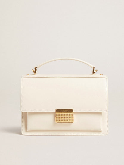 Venezia Bag in butter-colored boarded leather with gold details - Golden Goose Women