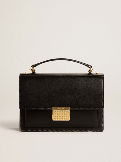 Venezia Bag in black boarded leather with gold details - Golden Goose Women