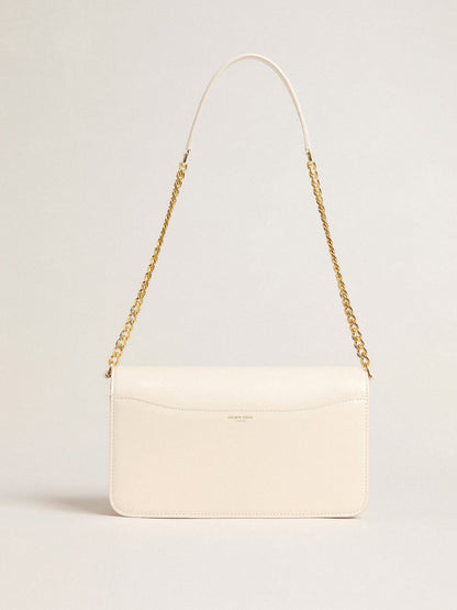 Gioia Bag in butter-colored boarded leather with gold details - Golden Goose Women