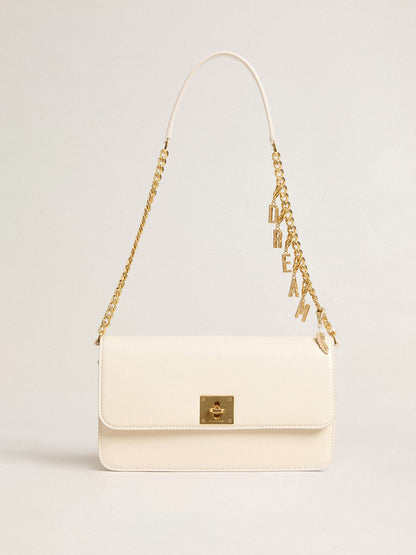 Gioia Bag in butter-colored boarded leather with gold details - Golden Goose Women