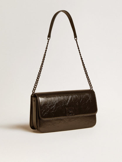 Gioia Bag in black glossy leather with metal details - Golden Goose Women
