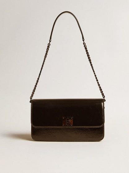 Gioia Bag in black glossy leather with metal details - Golden Goose Women