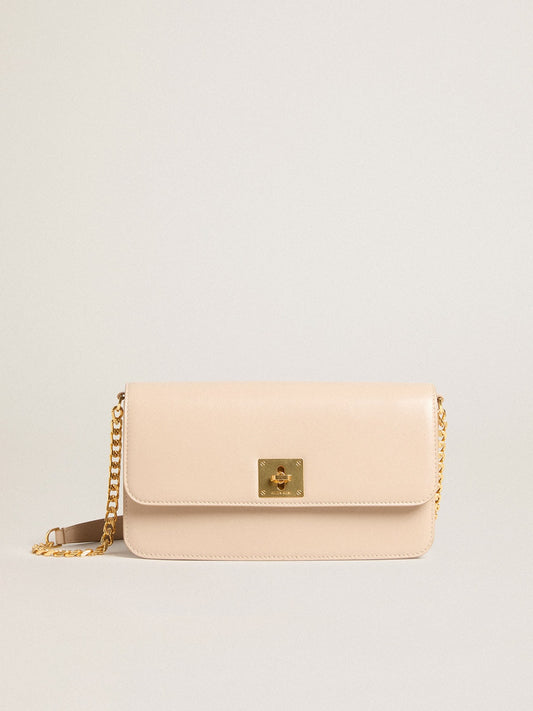 Gioia Bag in pale pink boarded leather with gold details - Golden Goose Women