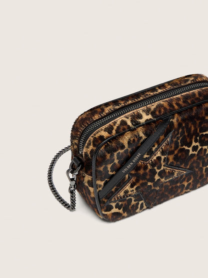 Mini Star Bag in animal-print pony skin with tone-on-tone star - Golden Goose Women