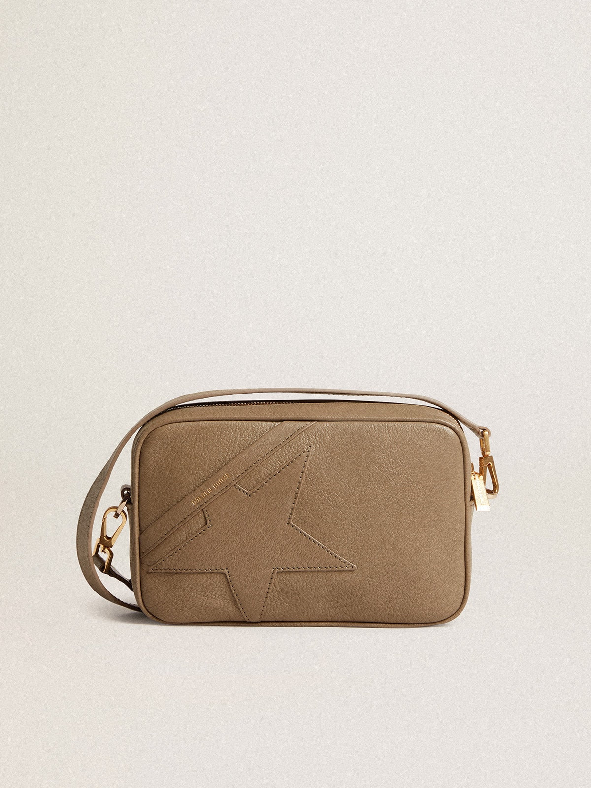 Star Bag in sage-green leather with tone-on-tone star - Golden Goose Women