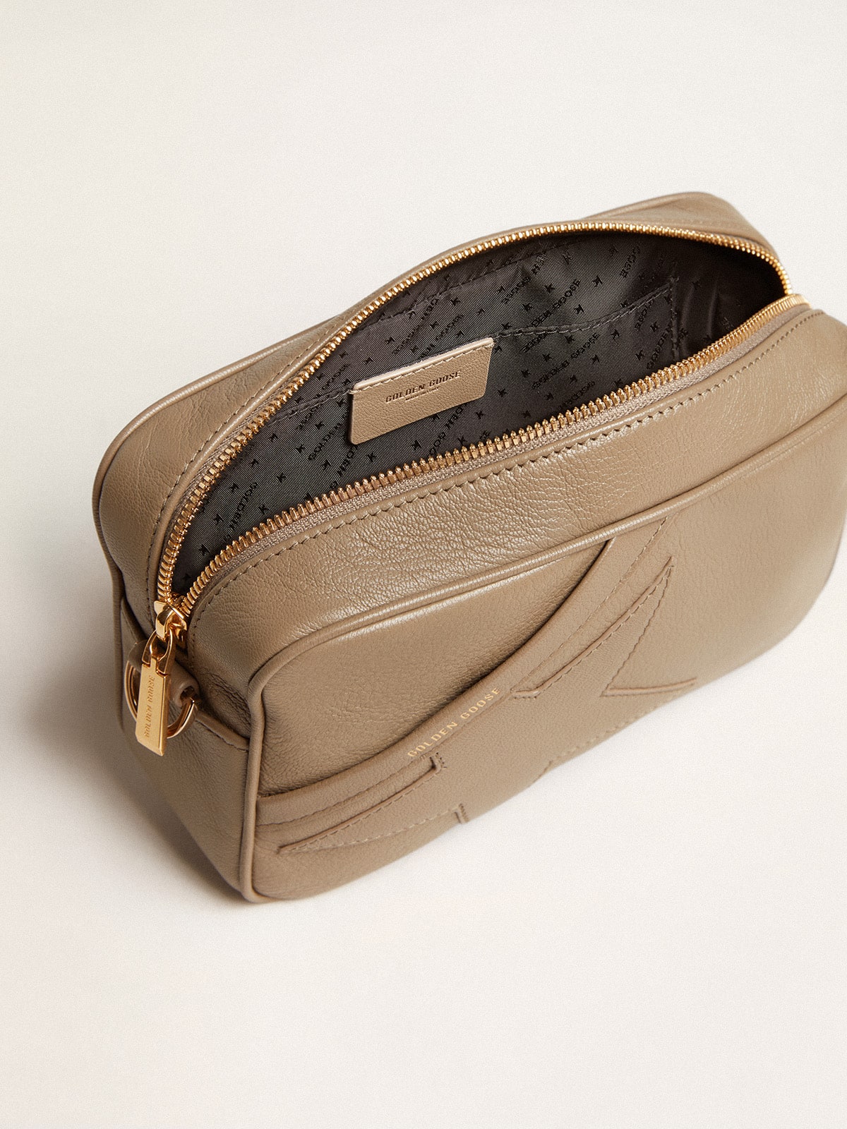 Star Bag in sage-green leather with tone-on-tone star - Golden Goose Women