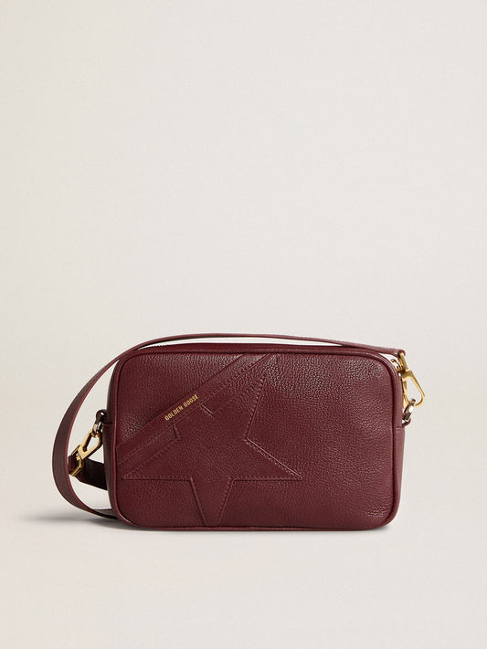 Star Bag in wine-red leather with tone-on-tone star - Golden Goose Women